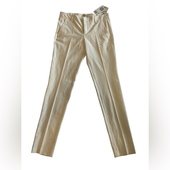 Zadig & Voltaire Prune Crepe Off White Cream Pants 38 - Picture 11 of 15